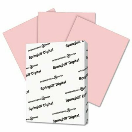 INTERNATIONAL PAPER Springhill, DIGITAL VELLUM BRISTOL COLOR COVER, 67LB, 8.5 X 11, PINK, 250PK 076000